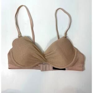 Adore me pink champagne mesh lined size 32D